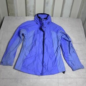 Vintage Columbia Womens Ski Jacket Blue Full Zip Interchange core Waterproof M